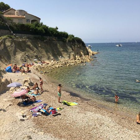 T2 Rez De Jardin 300M Plage De Beaucours Sanary Sur Mer Eksteriør bilde