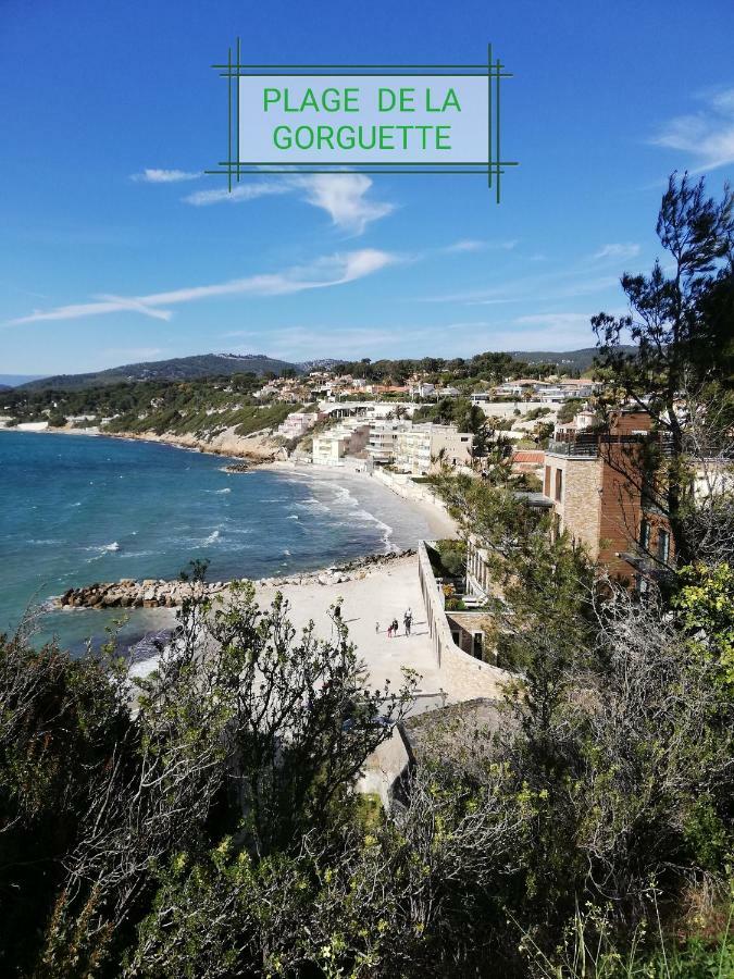 T2 Rez De Jardin 300M Plage De Beaucours Sanary Sur Mer Eksteriør bilde